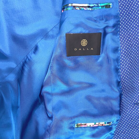 Vitale Barberis Canonico Blue Wool Sport Coat Blazer Men's Size 36 Made In Italy - Picture 8 of 12